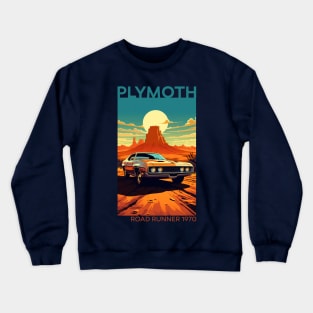 Roaring Resurrection: The 1970 Plymouth Road Runner Revival Crewneck Sweatshirt